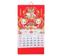 Calendrier mural décoratif de l’année du mouton 2027 | Chinois suspendu lunaire nouveau planificateur bureau maison