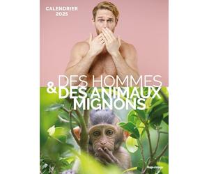 Calendrier mural des hommes & des animaux mignons 2025