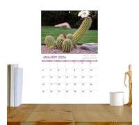 Calendrier Mural Drôle 2026, Planificateur à Objectifs 12 Mois, Organisateur Mural Décoratif Pour Planning Quotidien, Pour Maison Dortoir École Lieu De Travail Chambre Salon Adultes Femmes Hommes