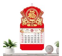 Calendrier Mural du Nouvel An Chinois 2026 Année du Cheval - Planificateur Annuel | Calendrier Planificateur Du Nouvel An,pour École Bureau Maison Étudiants Enseignants Artistes