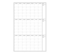 Calendrier mural effaçable à sec, tableau blanc avec dates illimitées, 122 x 81,3 cm, zone de notes, outil de planification réutilisable, idéal pour la maison, la mise des objectifs, la gestion de