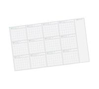 Calendrier mural effaçable non daté - Année par page - Planificateur annuel pour planification - 147 x 86 cm - Planification murale pour organiser l'organisation de la maison