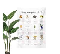 Calendrier mural en tissu 2025, calendrier à serviette pour 2025 - Calendrier mensuel à serviettes en tissu, calendrier annuel pour 2025 | Art mural créatif, cadeau pour femme, grand-mère, décoration