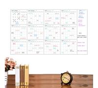 Calendrier mural extra large - 12 mois - Planificateur mural annuel - Calendrier mural réutilisable de 147 cm - Grand planificateur pour bureaux, utilisation scolaire