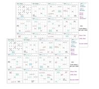 Calendrier mural extra large - Planificateur mural annuel 12 mois | Tableau mural effaçable Dry Erase, organiseur de bureau et de maison, grand planificateur mensuel pour l'école et les affaires