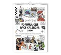 Calendrier mural F1 Scrapbook Course 2026 : Le calendrier mural ultime pour les fans de Formule 1 avec illustrations de circuits - Cadeaux de course haut de gamme pour les véritables (1Pc)