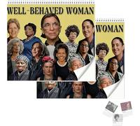 Calendrier mural féministe 2026 - Calendrier d'autonomisation « Femmes bien comportées », 28 x 21,6 cm, calendrier mural d'autonomisation féministe, décoration d'intérieur, célébrant les droits et