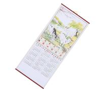 Calendrier Mural Feng Shui 2027 en Papier, Léger et Facile à Suspendre | Accès Annuel Coup D’œil, Technologie Anti-gondolement, pour Studios et Entrées, Style Moderne Traditionnel