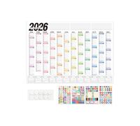 Calendrier mural | Grand calendrier annuel - Calendrier de maison, pour l'école, le collège, le dortoir, le bureau, la maison, la cuisine, la salle de classe, les enseignants