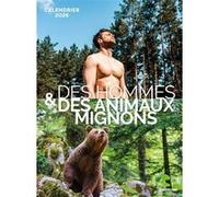 Calendrier mural Hommes VS Animaux trop mignons 2026 Collectif (Auteur)