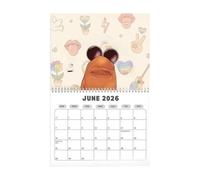 Calendrier Mural Humoristique 2026 | Planificateur Personnages Drôles Art Fan Humoristique - Calendrier Mural Inspirant Pour La Planification,Pour Joueurs Adultes Adolescents Famille Amis Fans