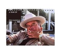 Calendrier Mural Inspiré Du Shérif Buford 2026, Thème Smokey Et Le Bandit, Calendrier Mural À Suspendre Avec Créatif, Cadeau D'art De Film Rétro Pour Hommes, Fans Et Décoration De Bureau