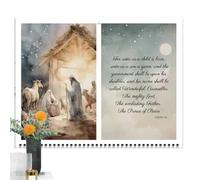 Calendrier mural Jésus-Christ 2024, calendrier mural Jésus-Christ 2024, calendrier de l'affiche de Jésus, calendrier avec affiche de Jésus, 11,4 x 8,3 pouces, calendrier de foi chrétienne pour orga