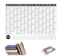 Calendrier mural jetable 2025 - Grand calendrier mural | Excellent annuel flexible pour une planification facile | Planificateur mural annuel annuel à 12 m
