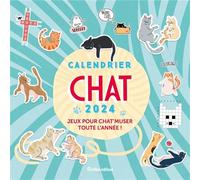 Calendrier mural jeux chats 2024 - Yann Caudal - Rustica - broché - Calendrier