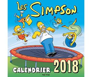 Calendrier mural Les Simpson 2018