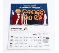 Calendrier mural liturgique catholique 2027 (1pcs)