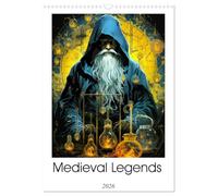 Calendrier mural médiéval 2026 format A3 portrait - Calendrier mural CALVENDO de 12 mois