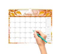 Calendrier mural mensuel 2025,2025, joli calendrier mural de 12 mois pour la famille - De janvier 2025 à décembre 2025, calendrier de décoration murale pour la décoration