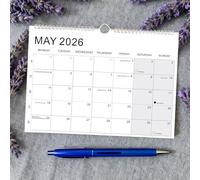 Calendrier Mural Mensuel 2026-2027 - Grands Blocs Réglés Planificateur de Gestion du Temps Personnel,Calendrier Planificateur 2026-2027 Mural - Pour Organiser Liste De Tâches Objectifs Et Rendez-vous