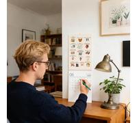 Calendrier Mural Mensuel 2026 - Liste De Choses À Faire Sur 12 Mois - Calendrier Murial Drôle pour Fixation d'Objectifs | Pour Une Vie Consciente À La Maison, À L'école, En Famille, Pour Adultes Et Am