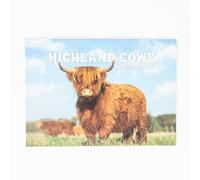 Calendrier mural mensuel 2026 Motif vache des Highlands