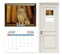 Calendrier Mural Mensuel 2026 | Renaissance Des Chiens Originaux Décoration Intérieure | Calendrier Mural Annuel | Pour Gérer Maison Études Voyages Anniversaires Santé et Loisirs
