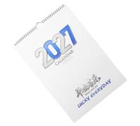 Calendrier Mural Mensuel 2027 à Spirale, Grand Format Papier Fer | Planification Familiale, Grille Monochrome, Coins Arrondis, Fixation Murale Facile, pour uisine