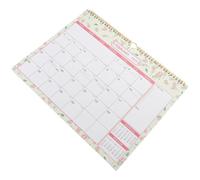 Calendrier Mural Mensuel Anglais en Papier à Suspendre, Fleurs | Bureau et École, Impression Claire, Espace D’écriture, Trou Suspendre, Format 2024-2025 Style Aléatoire