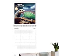 Calendrier mural mensuel, planificateur de blagues, tableau annuel 2026 avec fonction de suspension, organiseur en carton avec style inscriptible, fournitures de bureau, design classique, outils de