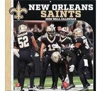 Calendrier mural NFL 2026 New Orleans Saints 30 x 60 cm
