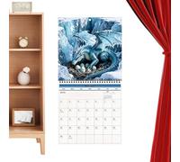 Calendrier Mural Organiseur 12 mois dragon décoratif à