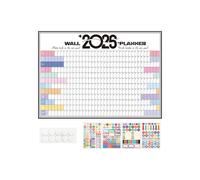 Calendrier Mural Planificateur - Grand Planner Annuel 2026 Avec Grille - Agenda Familial | Pour École Maison Bureau Cuisine Salle de Classe