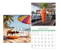 Calendrier Mural Planificateur mensuel décoratif avec dessins animés drôles