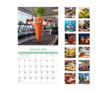 Calendrier Mural Planificateur mensuel décoratif avec dessins animés drôles