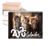 Calendrier mural pour chatons 2025, planificateur de 12 mois de janvier à décembre | Joli calendrier de chat pour la maison, le bureau, l'école, idéal pour l'organisation quotidienne et la décoration