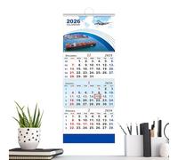 Calendrier Mural pour l Année 2026 Organisateur d'Emploi du Temps pour 3