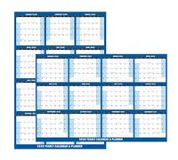 Calendrier mural pour l'année 2026, 81 x 122 cm, calendrier pour toute l'année, vertical horizontal effaçable pour une organisation facile, pour une planification facile et
