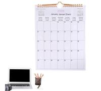 Calendrier mural pour une utilisation pratique, calendrier décoratif de 12 mois avec fonction de planification journalière, calendrier 2026 pour la maison et le salon, affichage de bureau coloré