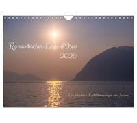 Calendrier mural romantique du lac d'Iseo (calendrier mural 2026 DIN A4 paysage) calendrier mensuel CALVENDO