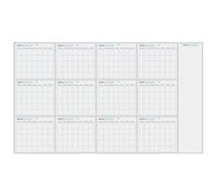 Calendrier mural sec - 2025 Planificateur mensuel réutilisable, calendrier d'annulation à sec magnétique pour la programmation et l'organisation | Calendrier mural facile à nettoyer, i