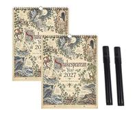 Calendrier mural shakespeare 2027, 12 pièces classiques de shakespeare (2pc)