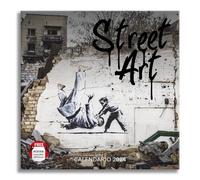 Calendrier mural Street Art 2024, idéal pour le bureau et la maison, 12 mois, 30 x 30 cm + affiche cadeau incluse.