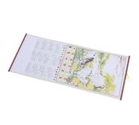 Calendrier Mural Suspendu 2027 Année Chèvre, Papier Léger | Segmentation Mensuelle Claire, Facile à Accrocher, Esthétique Feng Shui, pour Espace de Vie ou Studio