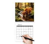 Calendrier Mural Vache 2027 Agenda Mensuel Rustique À Suspendre 12 Mois | Calendrier Mensuel Vache Grille De Dates Pour Maison Bureau École Lecture Étude Tâche Exercice Entraînement Vacances Fête