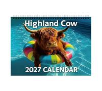 Calendrier Mural Vache 2027 Grands Blocs Notes Et Liste De Tâches, Épais,
