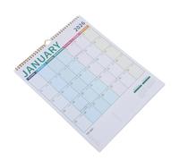 Calendrier Mural Vertical 18 Mois avec Spirale, Début 2026 à Juin 2027 | Repères Fériés Mondiaux, Grands Cadres Mensuels, Impression Nette et Chiffres Lisibles, pour École et Maison