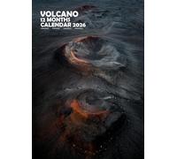 Calendrier mural Volcans Format A3 Reliure à spirales Couleur Lot gratuit d'autocollants calendrier