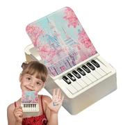 Calendrier musical de bureau - Calendrier de bureau 2025 avec piano à doigts jouable | Calendrier de bureau mensuel décoratif avec 32 chansons célèbres, décoration de pièce esthétique pour les