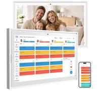 Calendrier numérique de 39,6 cm avec écran tactile, calendrier électronique intelligent familial et planificateur mural avec horaire, tableau des corvées, planificateur de repas, tâches, affichage